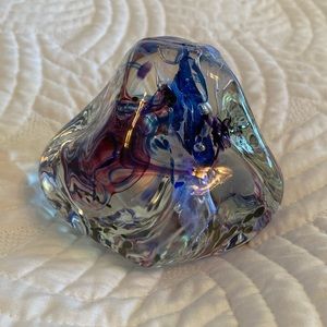 Timothy E. Landers glass paperweight